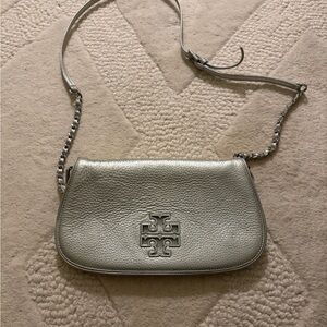 Tory Burch Vintage Silver Shoulder Bag